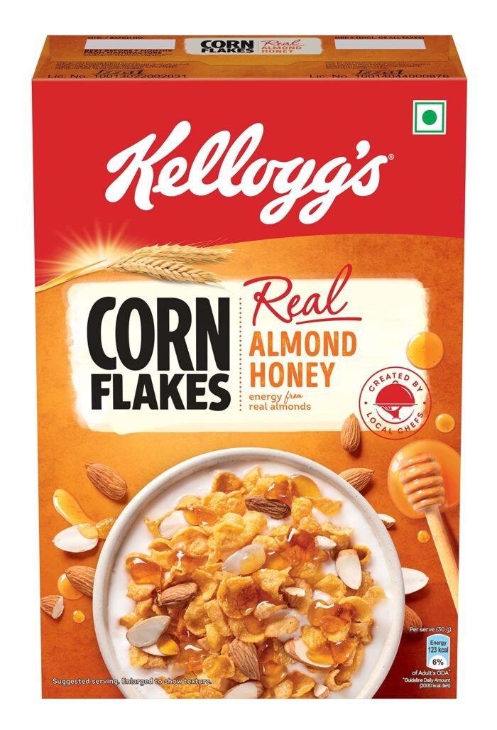 Kellogg's corn flakes with real almond& honey - Image 1